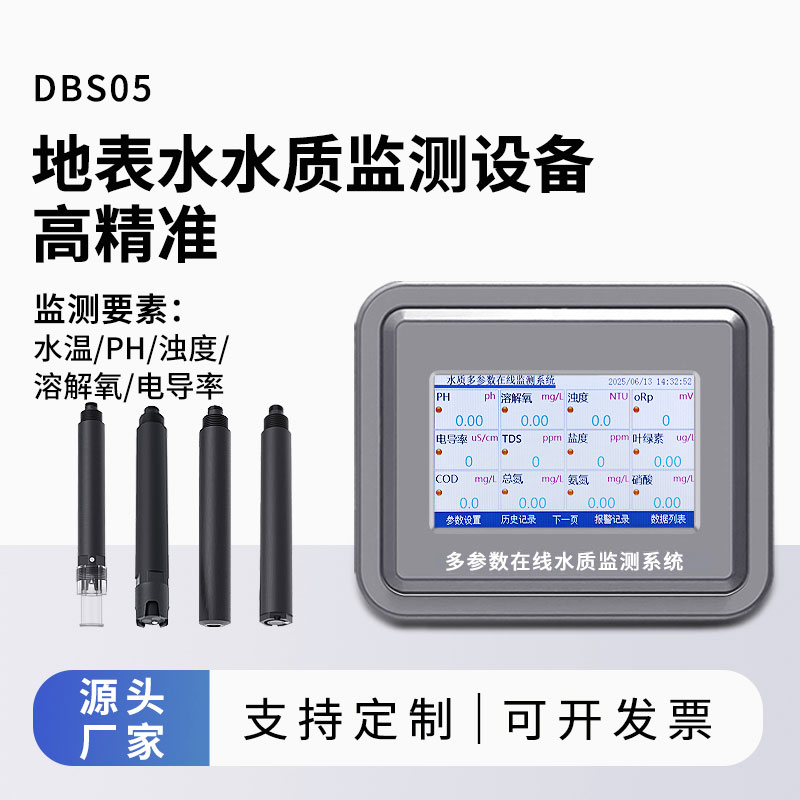 地表水水質(zhì)監(jiān)測(cè)參數(shù)（水溫、ph、溶解氧、濁度、電導(dǎo)率）